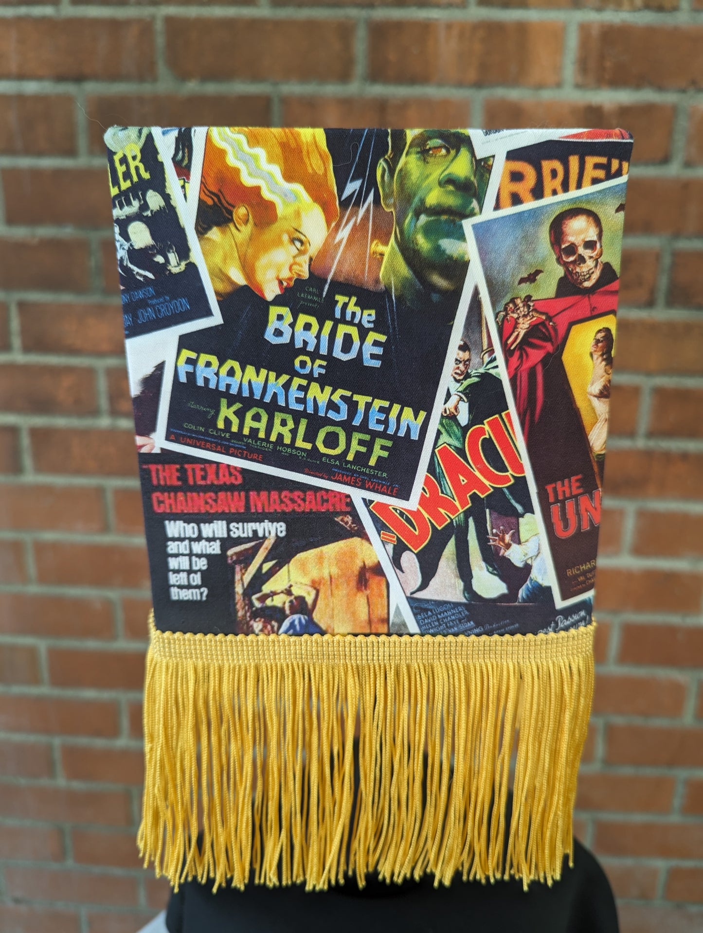 Vintage Horror Movie Poster Table Lamp